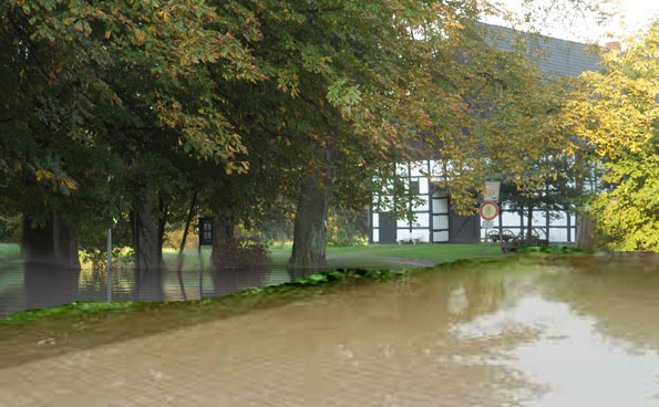 Überschwemmung   Foto: Linde Arndt