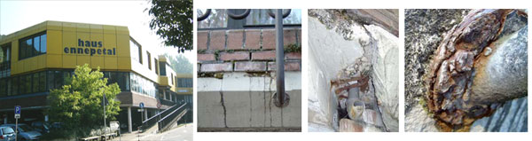 In 2009 festgestellte Schäden am Haus Ennepetal (s. auch http://en-mosaik.de/nach-5-jahren-sollte-man-bilanzieren-konnen/  Fotos:(c) Linde Arndt