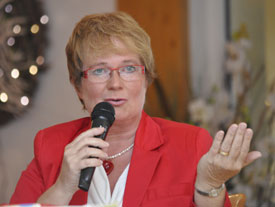 Anita Schöneberg [SPD] Bürgermeisterkandidatin 2015  foto: (c) Linde Arndt