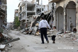 Keine Bleibe in Syrien Photo: (c)   UNHCR / B. Diab