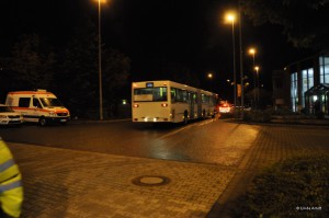 Abfahrt des Busses zur Halle Ennepetal  Foto: (c) Linde Arndt