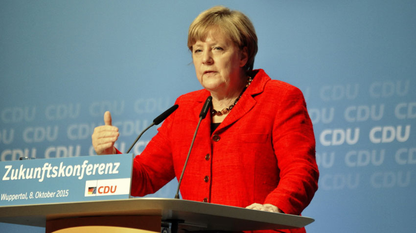 Bundeskanzlerin Angela Merkel in Wuppertal Foto: (c) Linde Arndt