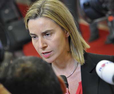 Federica Mogherini, Hohe Vertreterin der EU für die Außen- und Sicherheitspolitik Foto: (c) Linde Arndt