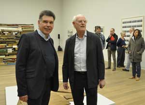 v.l. Dr. Gerhard Finck und Tony Cragg Foto: (c) Linde Arndt