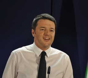 italienische Ministerpräsident Matteo Renzi Foto: (c) Linde Arndt