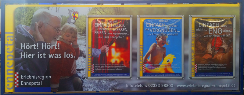  Werbung für Ennepetal vor der Metro Foto: (c) Linde Arndt